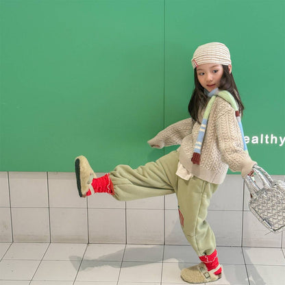 -裏起毛スウェットパンツ ロングパンツ 暖か長ズボン カジュアル【mh0011405】 - mamahalo shop - ロングパンツ・スウェットパンツ -  べビー服 - 子供服 - 男の子 - 女の子