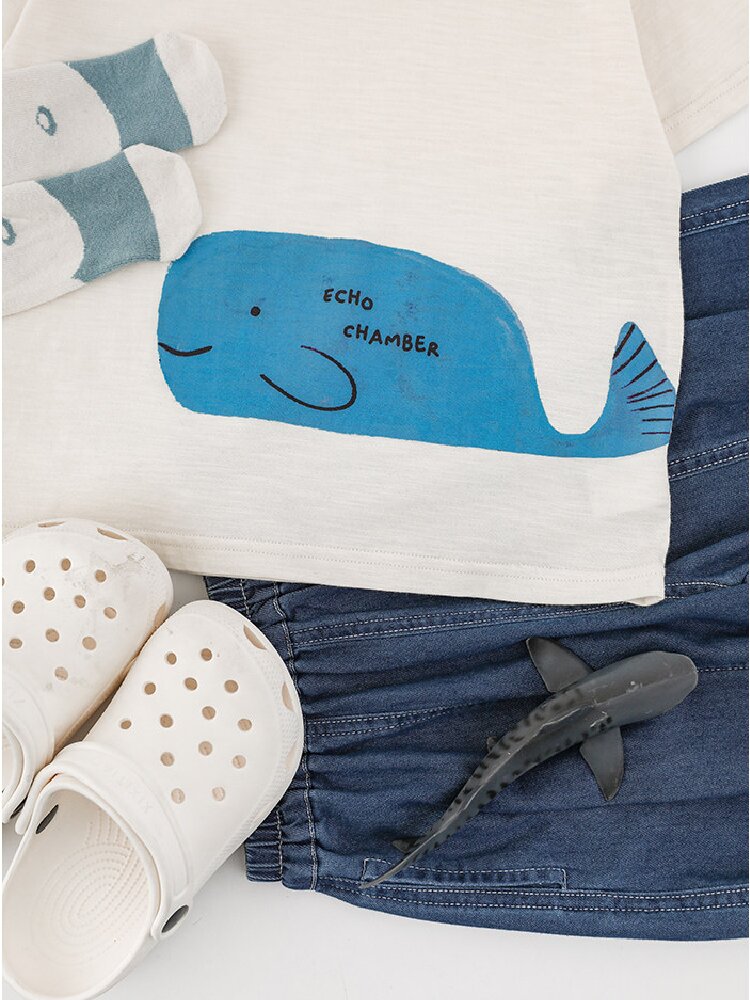Cute Animal Graphic Cotton T-shirt アニマル プリント コットン Tシャツ【mh0012741】