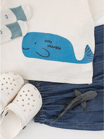 Cute Animal Graphic Cotton T-shirt アニマル プリント コットン Tシャツ【mh0012741】