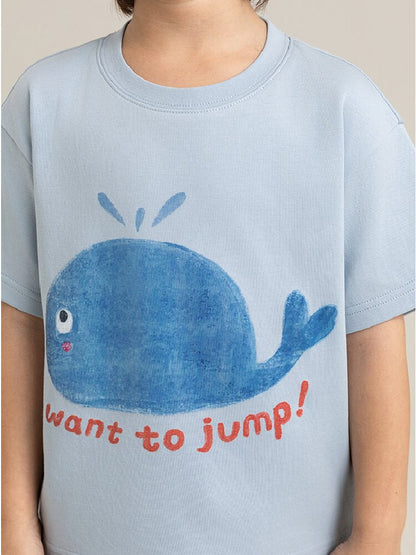 Cute Animal Graphic Cotton T-shirt アニマル プリント コットン Tシャツ【mh0012741】
