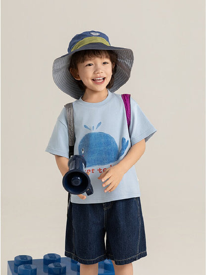 Cute Animal Graphic Cotton T-shirt アニマル プリント コットン Tシャツ【mh0012741】