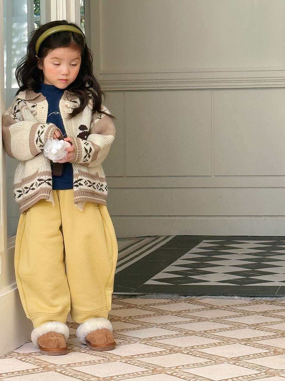 ゆるワイドスウェットパンツ 裏起毛バルーンシルエット 裏起毛スウェットパンツ【mh0011455】