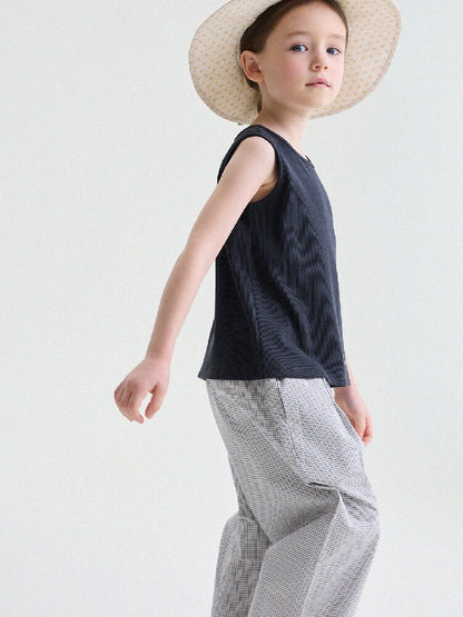 Floral Print Cotton Long Pants ドット柄 ロングパンツ【mh0013169】