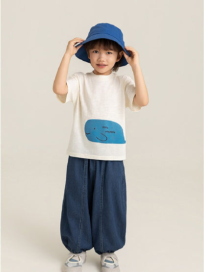 Cute Animal Graphic Cotton T-shirt アニマル プリント コットン Tシャツ【mh0012741】