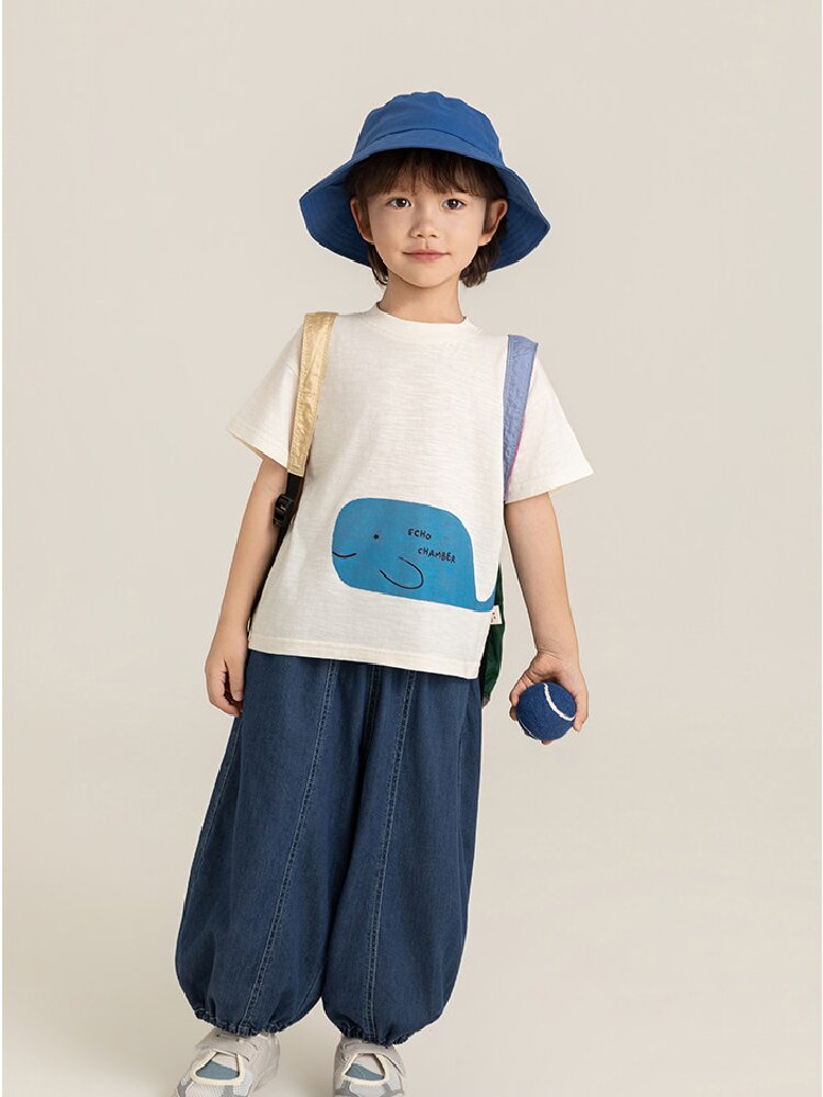 Cute Animal Graphic Cotton T-shirt アニマル プリント コットン Tシャツ【mh0012741】