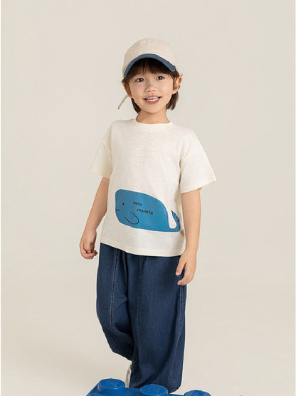 Cute Animal Graphic Cotton T-shirt アニマル プリント コットン Tシャツ【mh0012741】