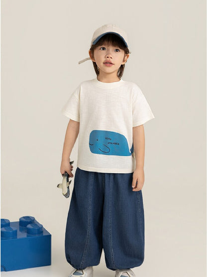 Cute Animal Graphic Cotton T-shirt アニマル プリント コットン Tシャツ【mh0012741】