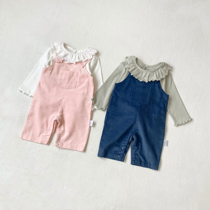 Corduroy Cotton Baby Jumpsuit コーデュロイ サロペット ロンパース【mh0012499】