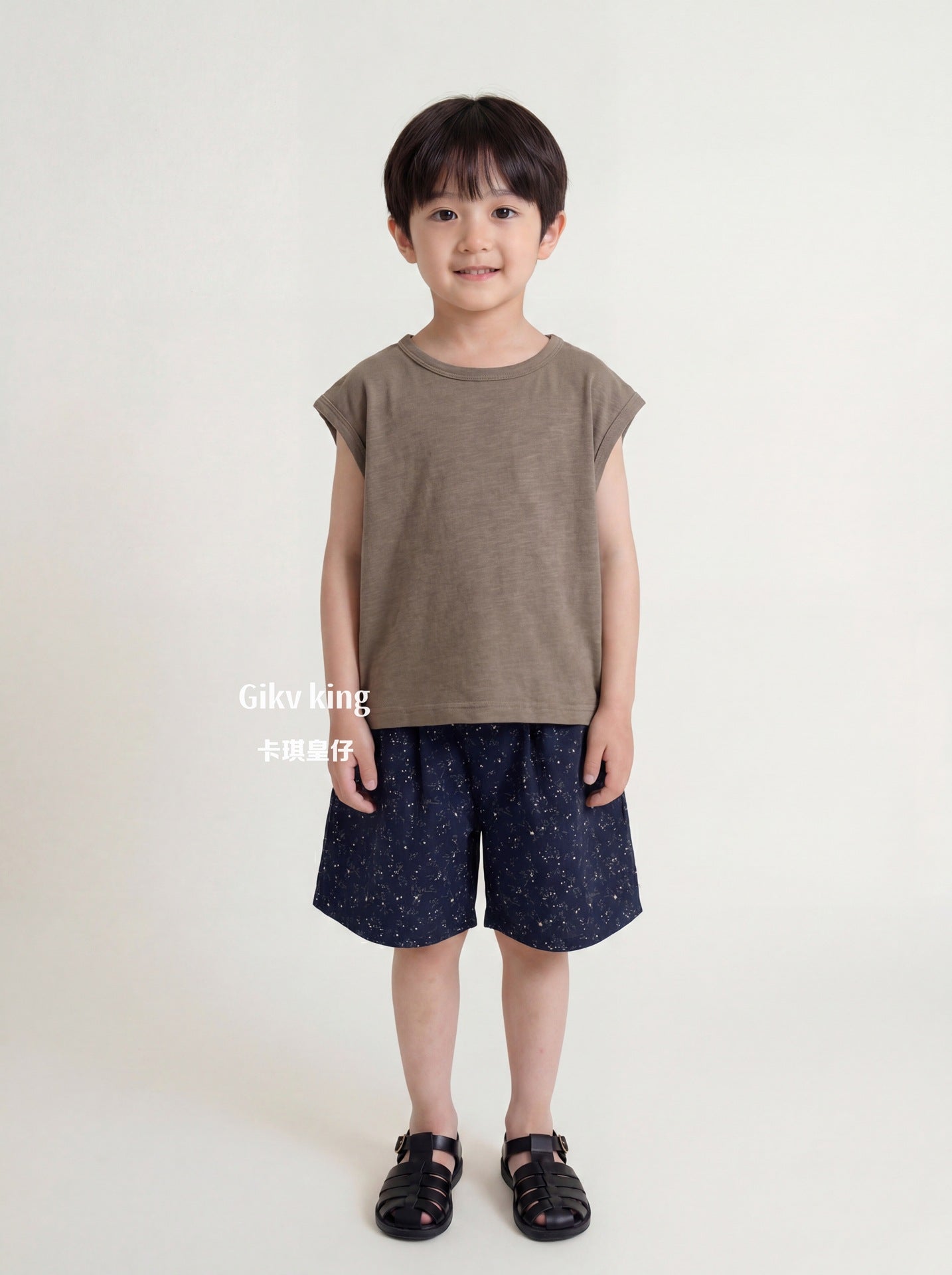 Floral Print Cotton Elastic Waist Shorts 小花柄プリント ハーフパンツ【mh0013480】