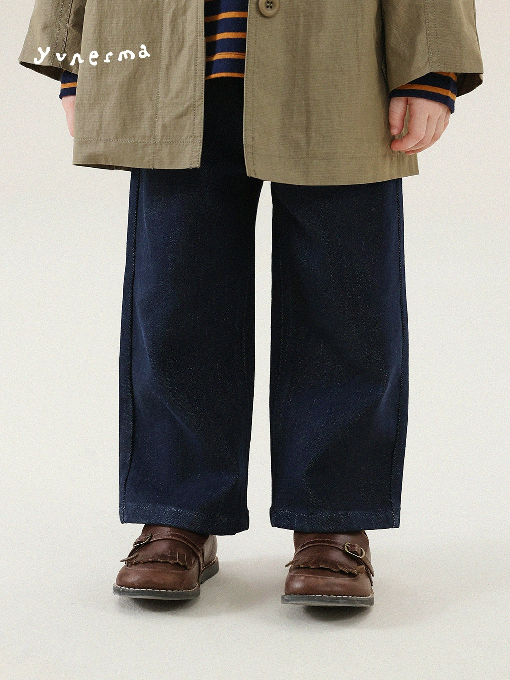 -シンプルベーシックストレートデニムパンツ【mh0011298】 - mamahalo shop - デニムパンツ -  べビー服 - 子供服 - 男の子 - 女の子