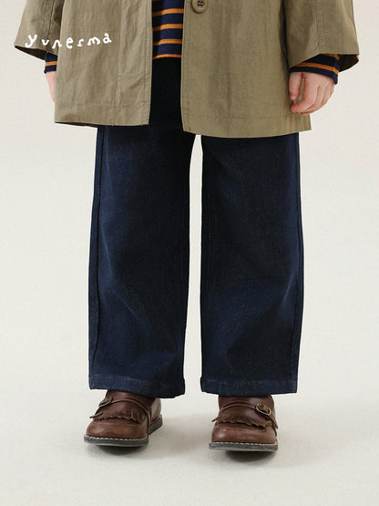 -シンプルベーシックストレートデニムパンツ【mh0011298】 - mamahalo shop - デニムパンツ -  べビー服 - 子供服 - 男の子 - 女の子