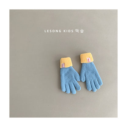 キッズ手袋 ミトン バイカラー カラフル グローブ【mh0011809】