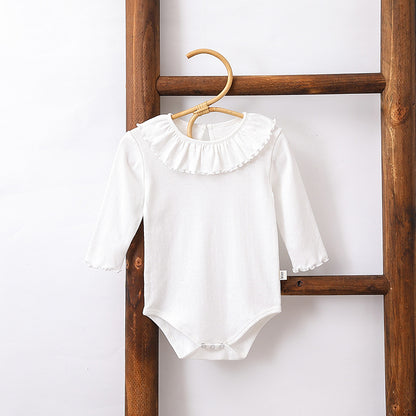 Ruffle Collar Bodysuit フリルカラー 長袖ロンパース【mh0013031】