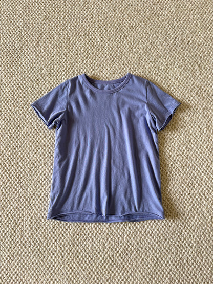 クルーネック半袖Tシャツ（ブルー）の商品写真
