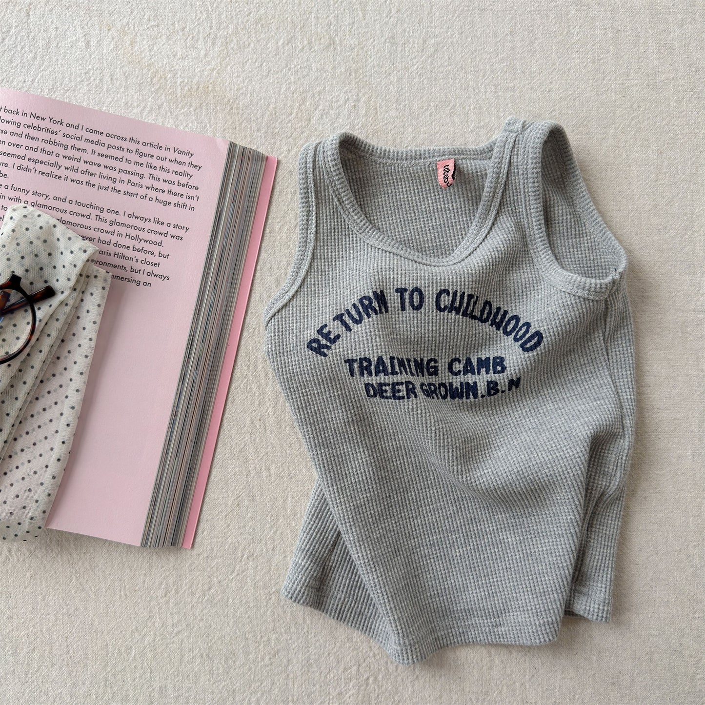 Sleeveless Athletic Training Top ストリート ノースリーブTシャツ【mh0013445】