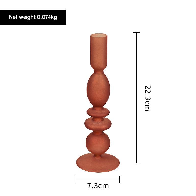 Candelabro de vidrio, candelabro decorativo, vela de cumpleaños, decoración