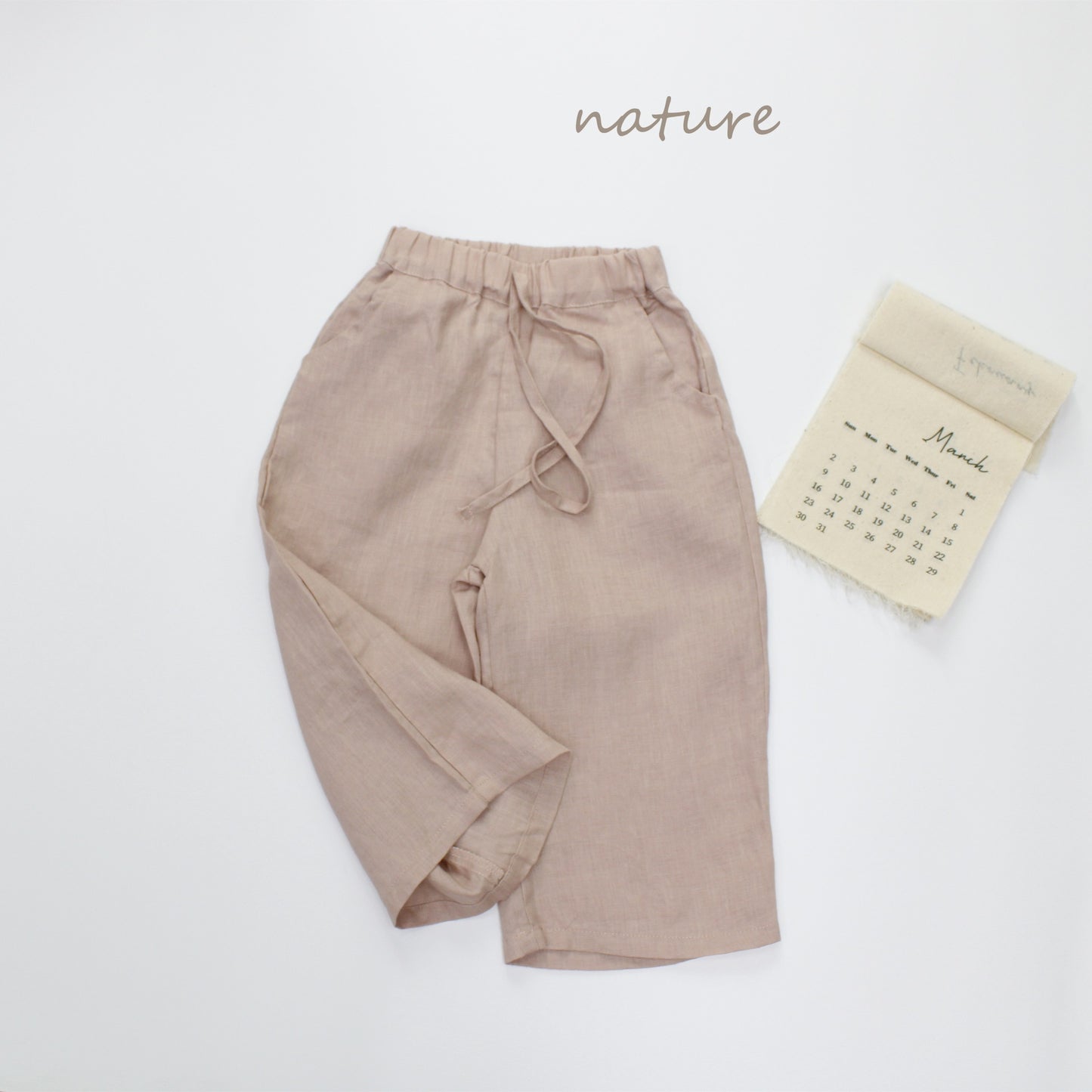 Linen Minimalist Trousers リネン ロングパンツ【mh0013629】
