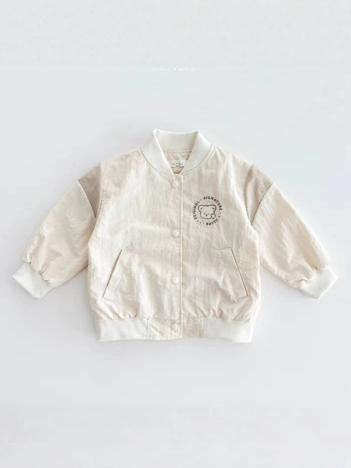 Baby Bicolor Varsity Blouson Jacket [mh0014627]