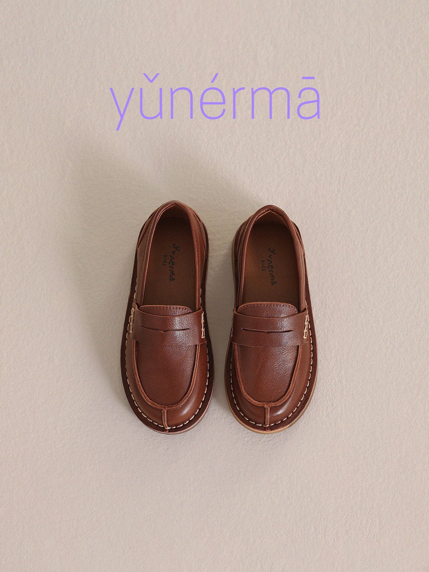 Kids' Junior Slip-on Leather Loafers [mh0013975]
