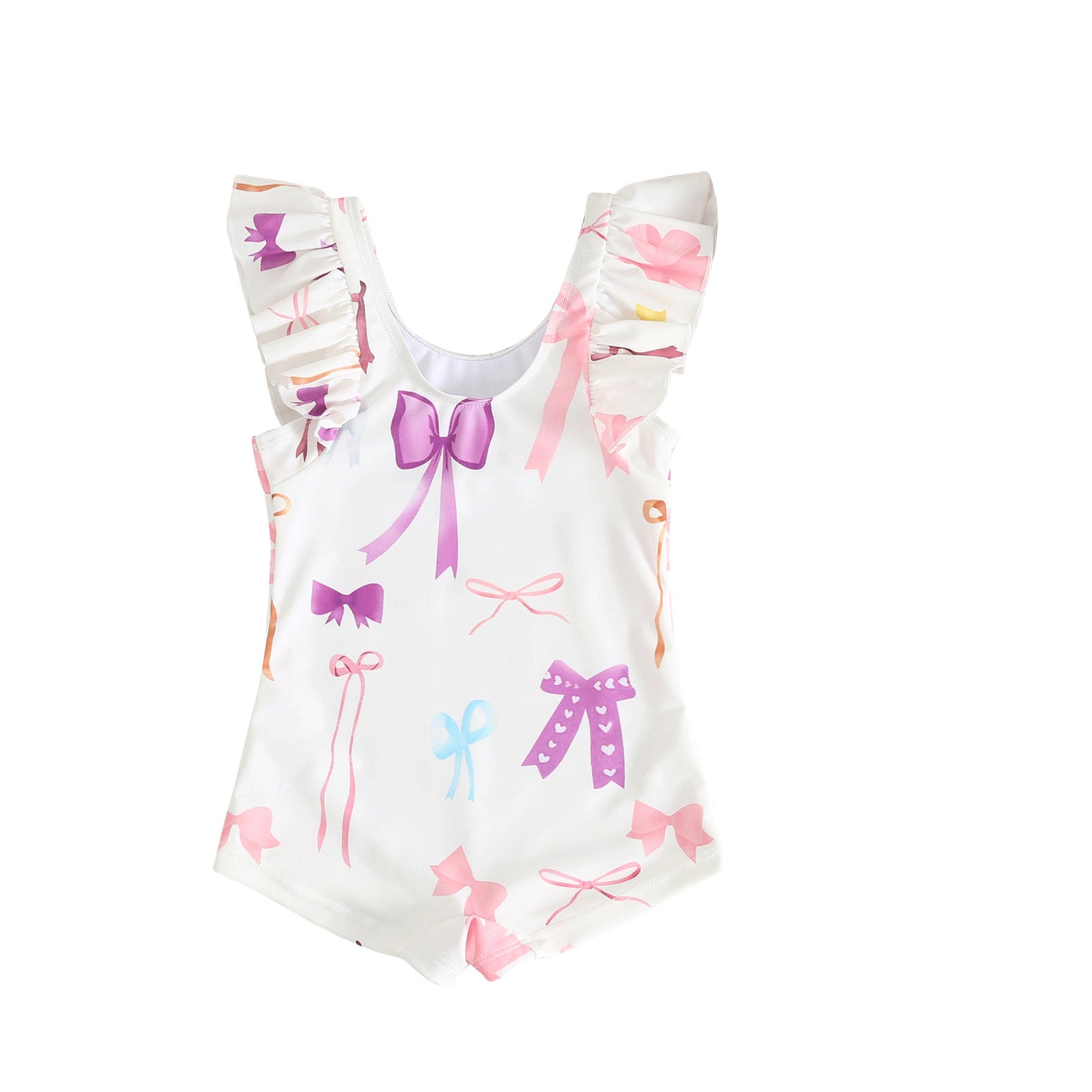 UPF50 Plus Ribbon Ruffled One-piece リボン フリル 水着【mh0012606】