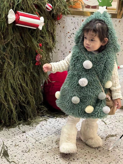 クリスマスツリーコスチューム なりきりキッズベビー パーティウェア【mh0011793】