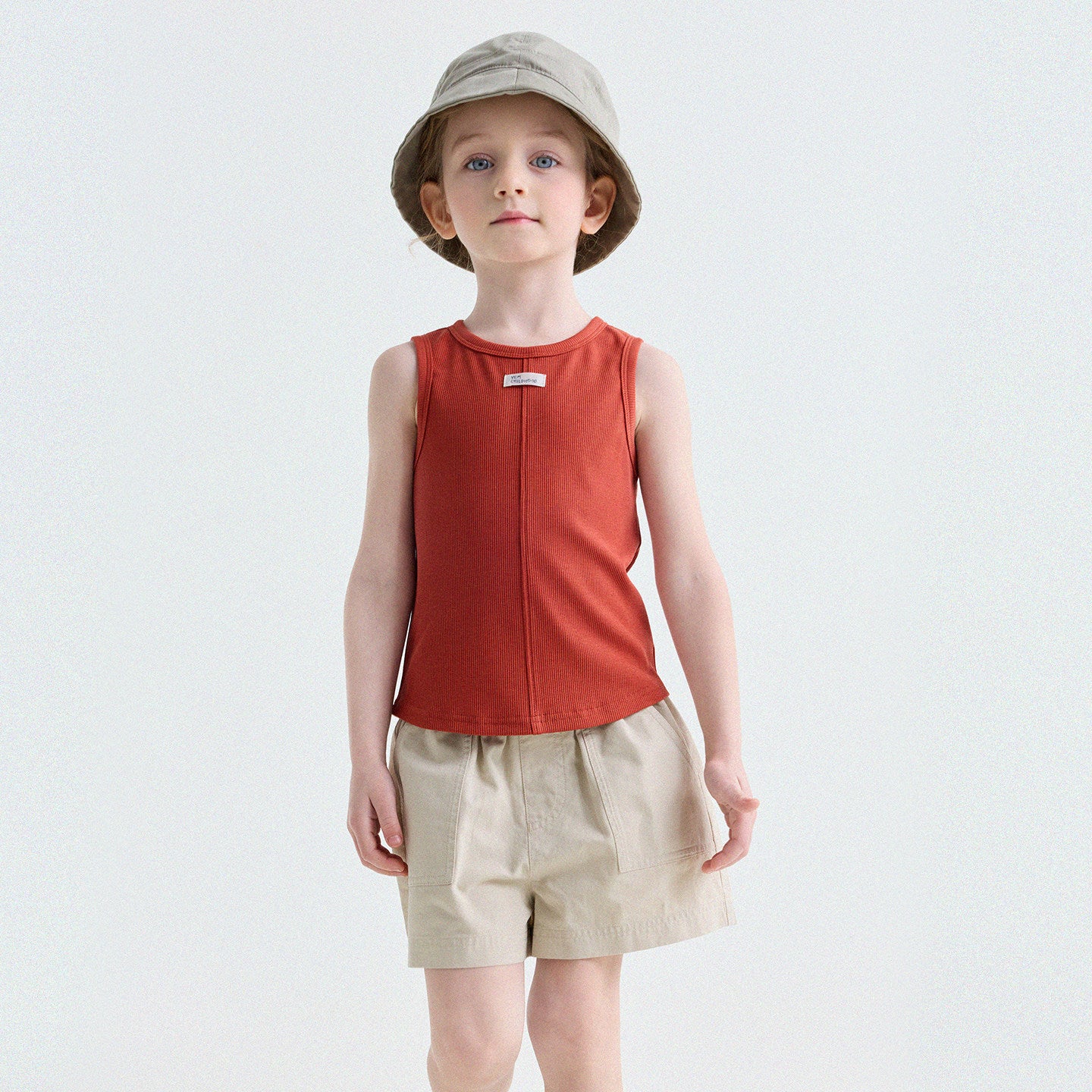 Ribbed Cotton Tank Top センターシーム ノースリーブトップス【mh0013190】