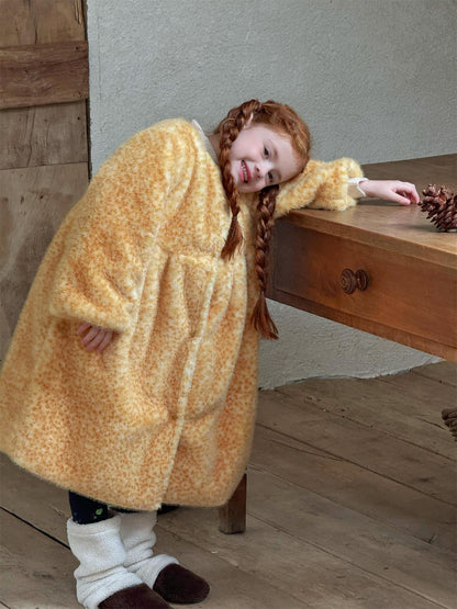 Oversized coat, big silhouette, boa fleece jacket [mh0011754]