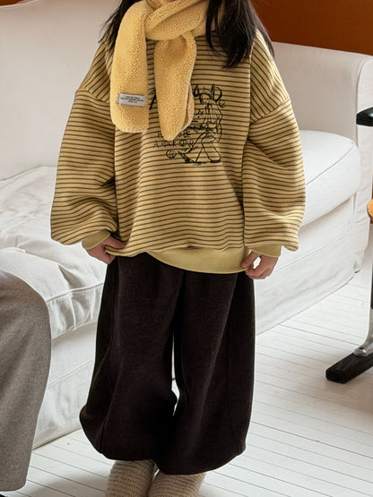 スウェットパンツ 厚手 ワイドルーズロングパンツ【mh0011877】