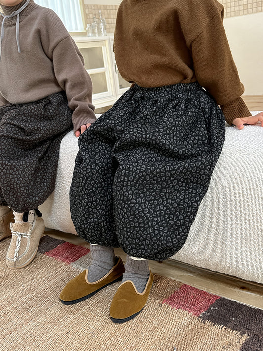 Kids' Leopard Balloon Long Pants [mh0014780]