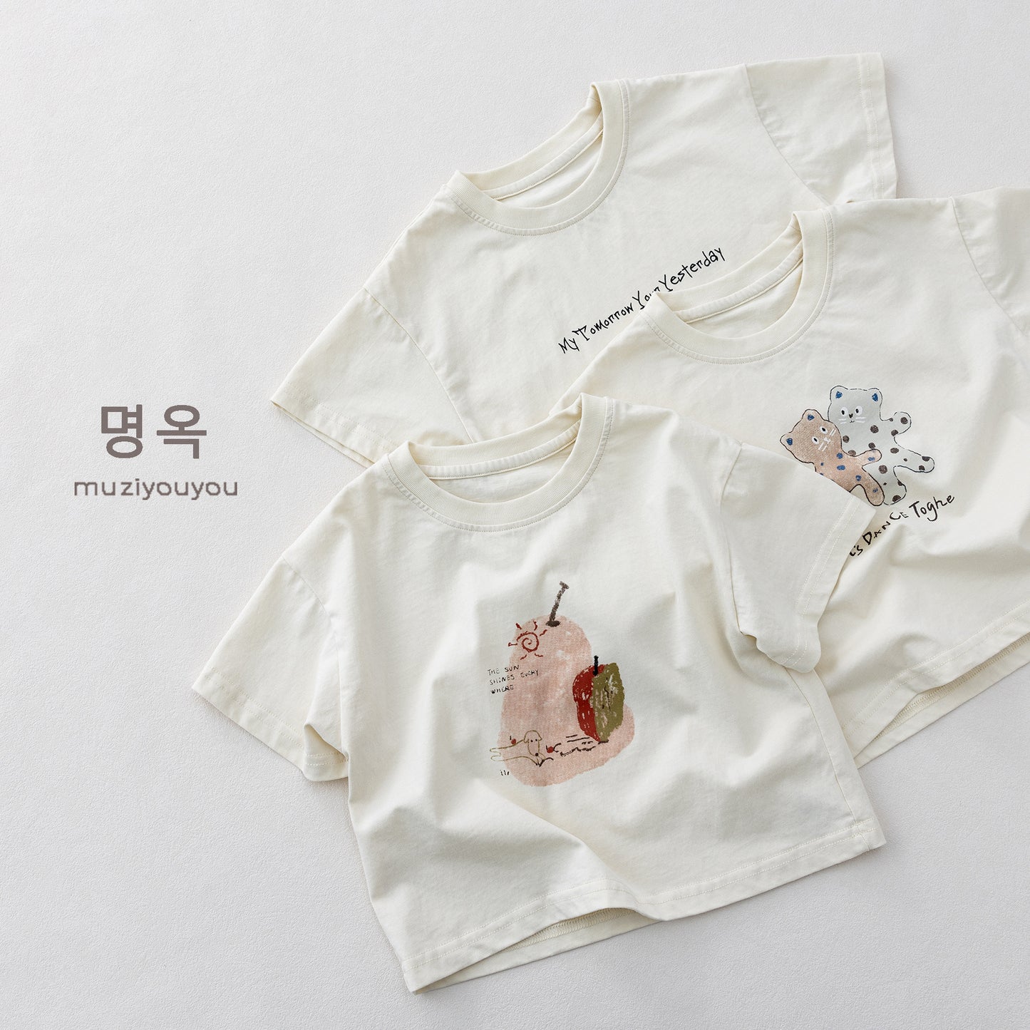 Graphic Printed Casual Tee プリント 半袖Tシャツ【mh0013617】