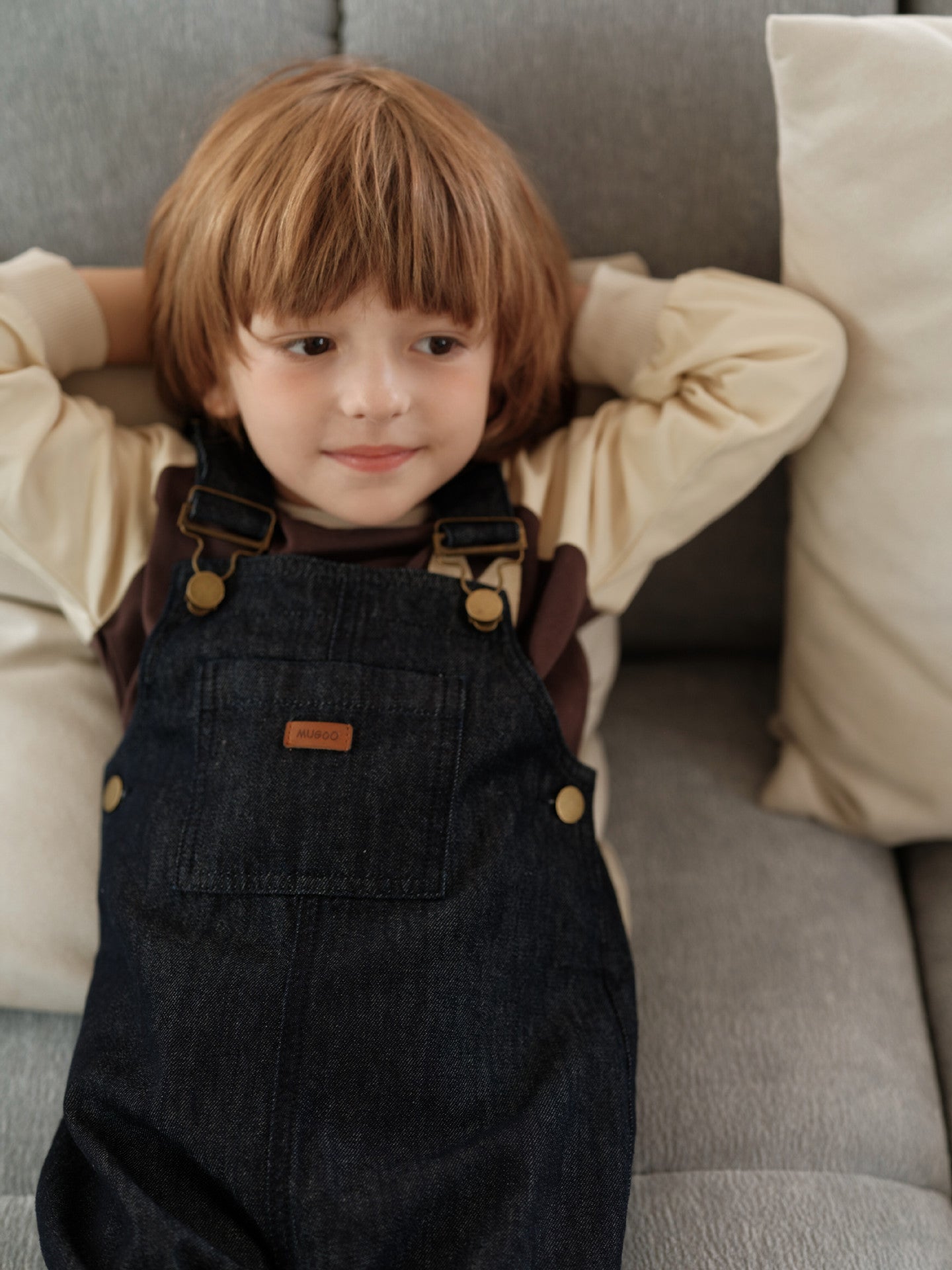 オーバーオール ストライプ サロペット 男女兼用 キッズ【mh0011560】