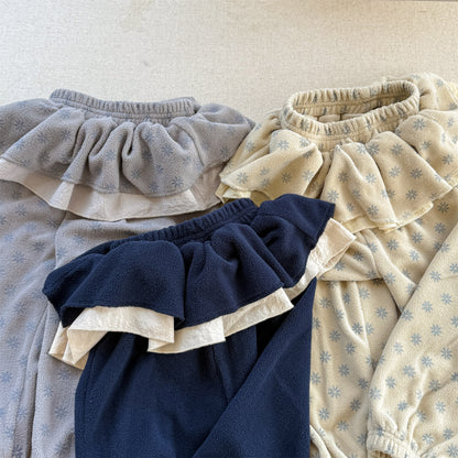 -ビッグフリルスカート付きボアパンツ フリースパンツ【mh0010817】 - mamahalo shop - ロングパンツ・スウェットパンツ -  べビー服 - 子供服 - 男の子 - 女の子