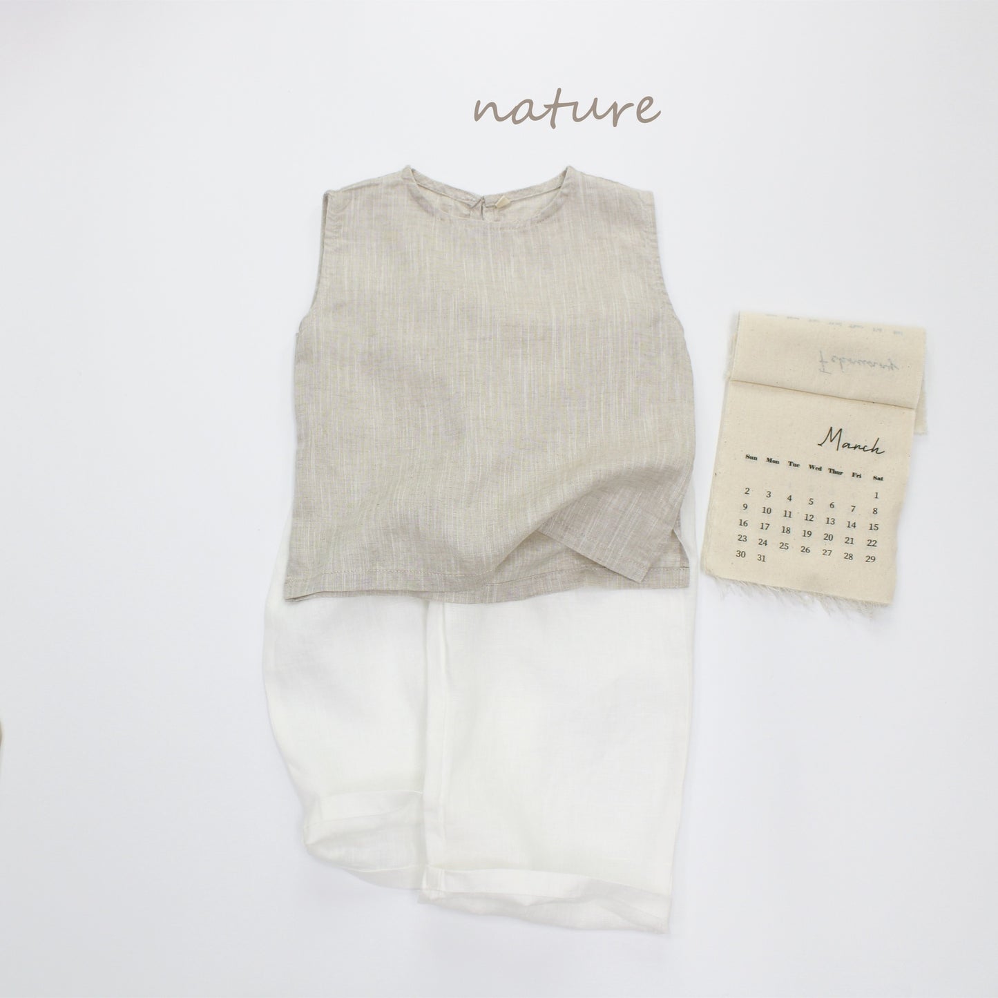Pure Sleeveless Lyocell Top 無地 ノースリーブトップス【mh0013627】
