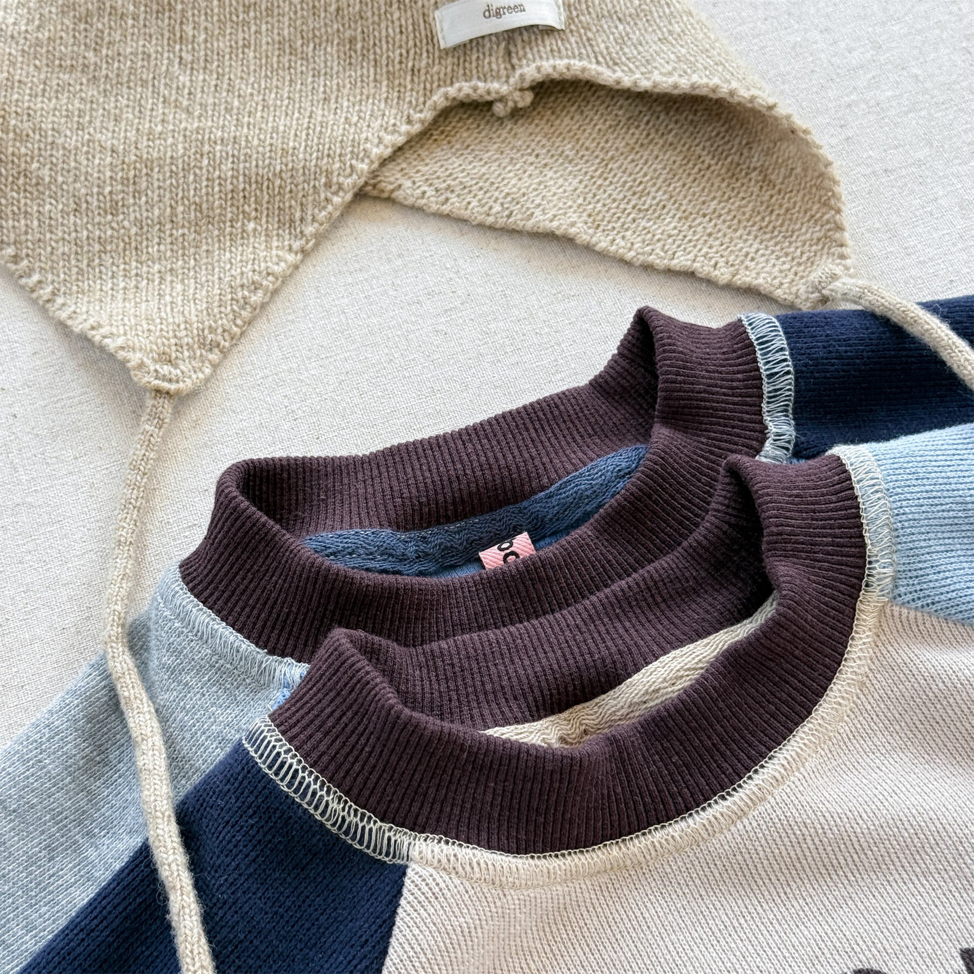 -ロゴプリント長袖スウェット ラグランTシャツ【mh0010812】 - mamahalo shop - 長袖Tシャツ -  べビー服 - 子供服 - 男の子 - 女の子