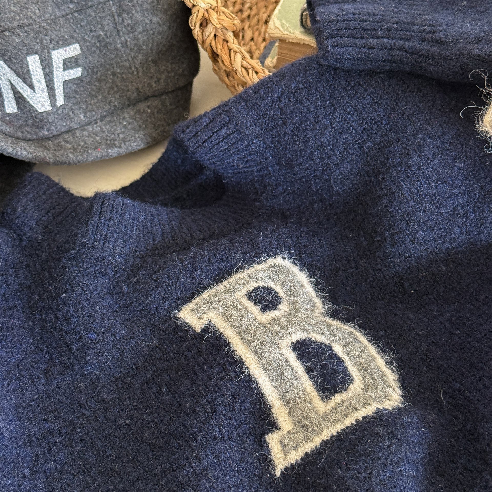 -ビッグワッペンニットセータープルオーバー【mh0010813】 - mamahalo shop - ニット・セーター -  べビー服 - 子供服 - 男の子 - 女の子