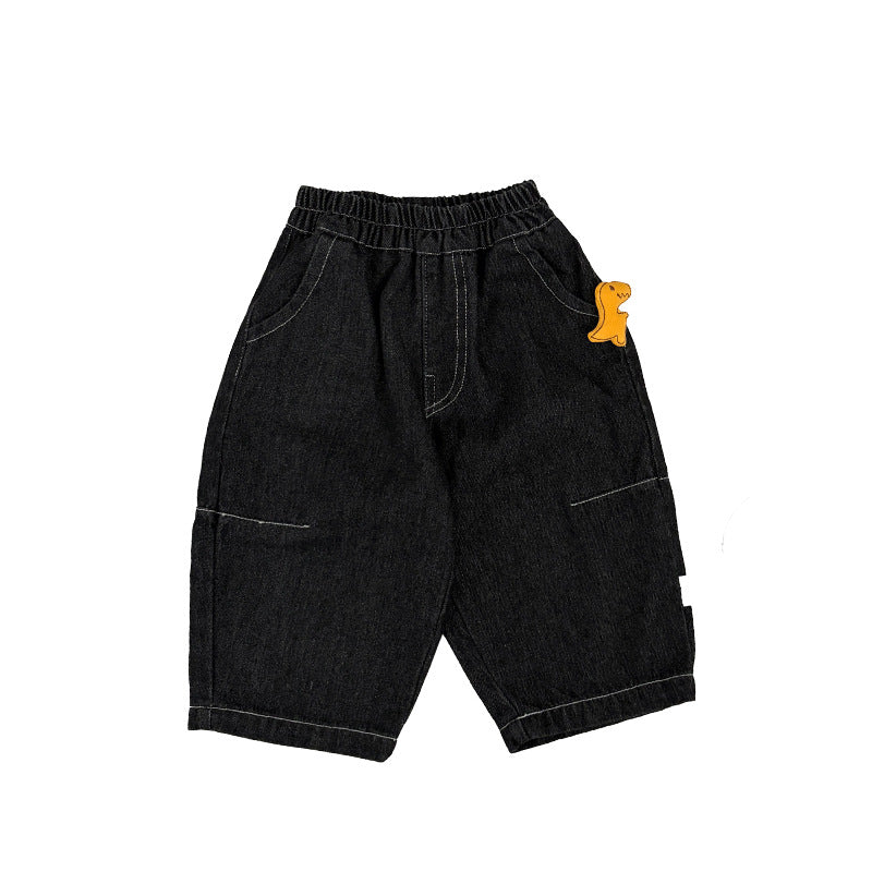 Pantalones vaqueros anchos holgados para bebé/niño/a [mh0014007]