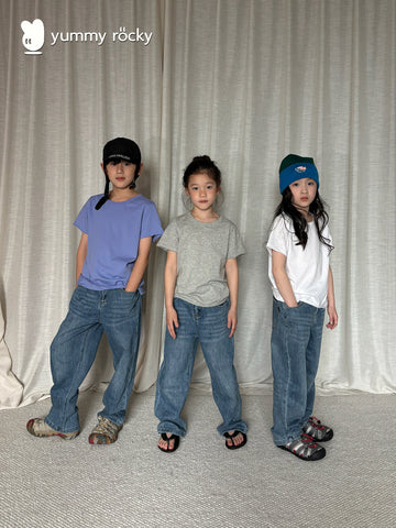 yummy&rocky | Vintage Denim Straight Pants デニム ストレートパンツ【mh0020165】