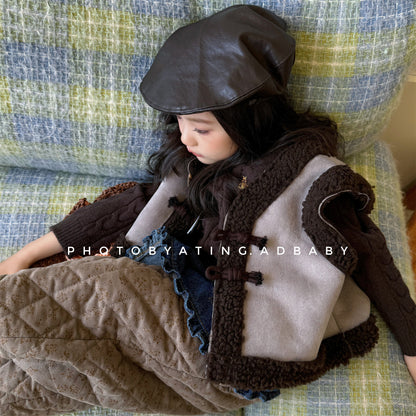 フェイクムートンボアベスト もこもこ ダッフルベスト【mh0011904】