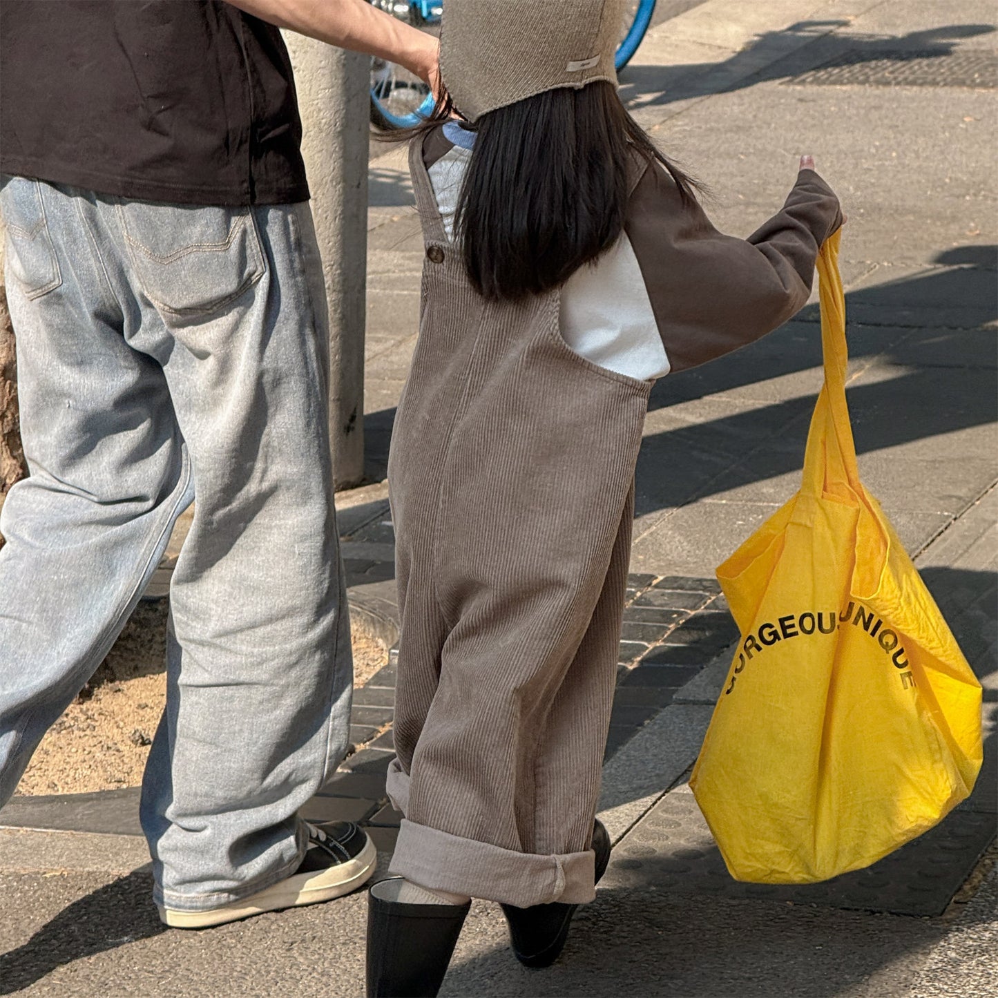 -コーデュロイオーバーオール サロペット ワイドパンツ【mh0010811】 - mamahalo shop - オーバーオール -  べビー服 - 子供服 - 男の子 - 女の子