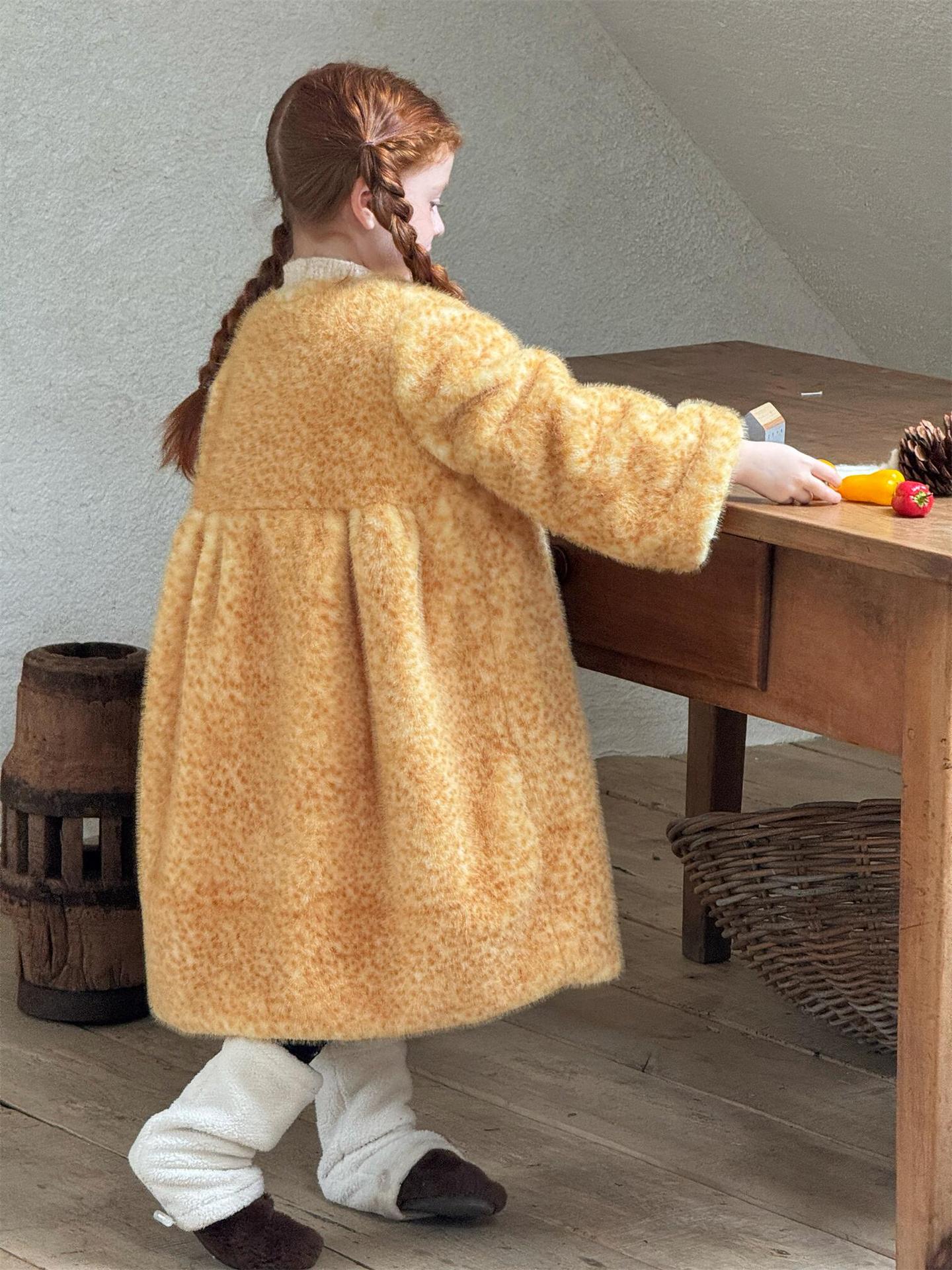 Oversized coat, big silhouette, boa fleece jacket [mh0011754]