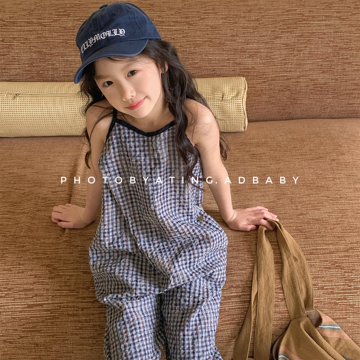 Gingham Check Cami Jumpsuit ギンガムチェック キャミソール オールインワン【mh0012654】