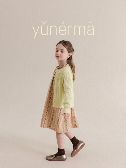 Kids Juniors Cable Knit Cardigan [mh0013973]
