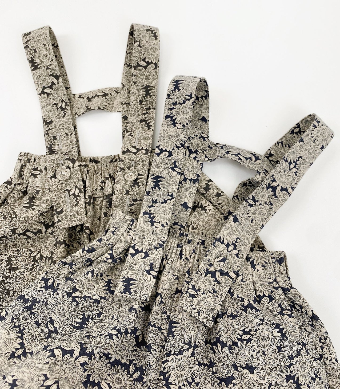 Floral Pattern Suspender Bloomers フラワー サロペットパンツ【mh0013488】