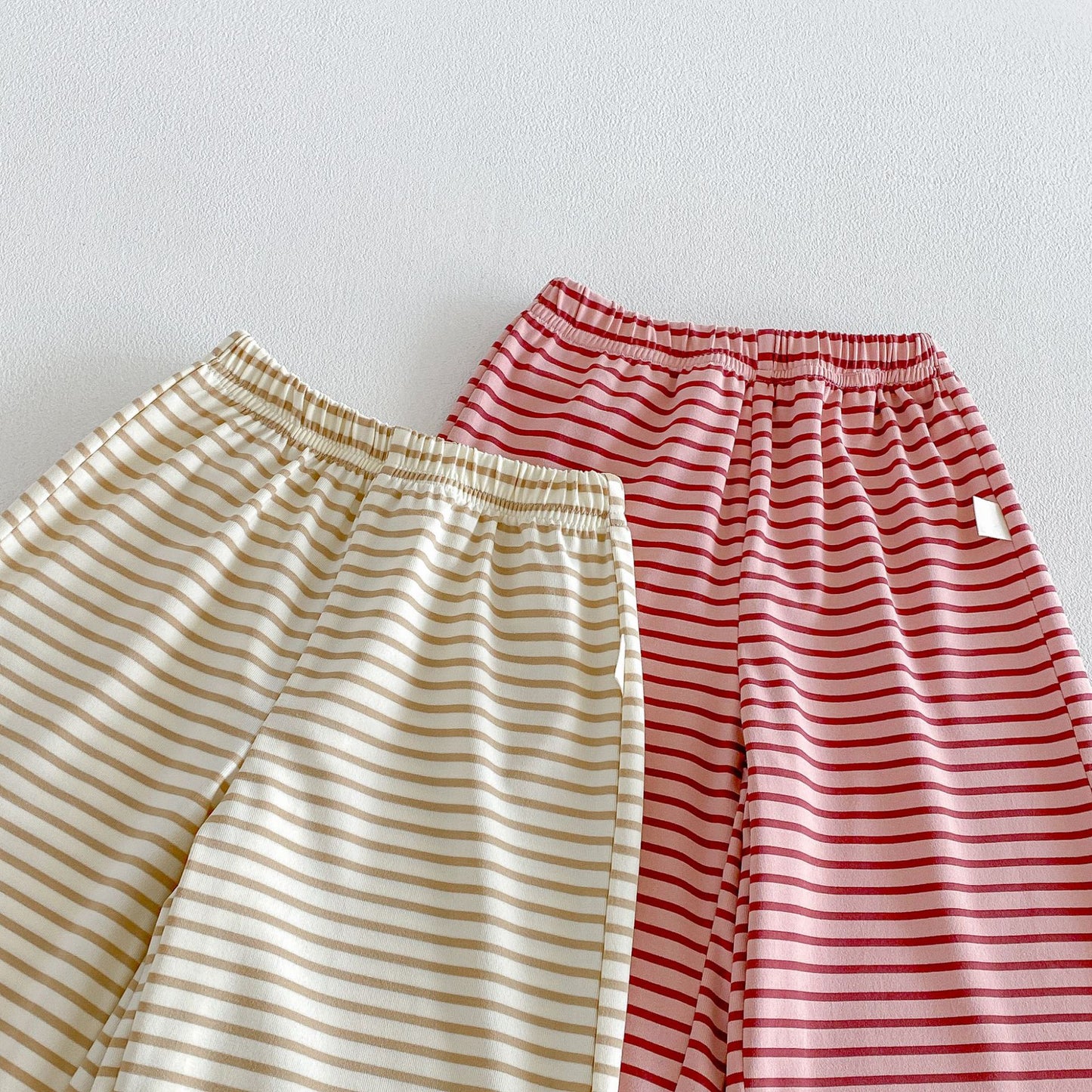 Sailor Collar Striped Set 半袖Tシャツ ハーフパンツ セット【mh0013426】