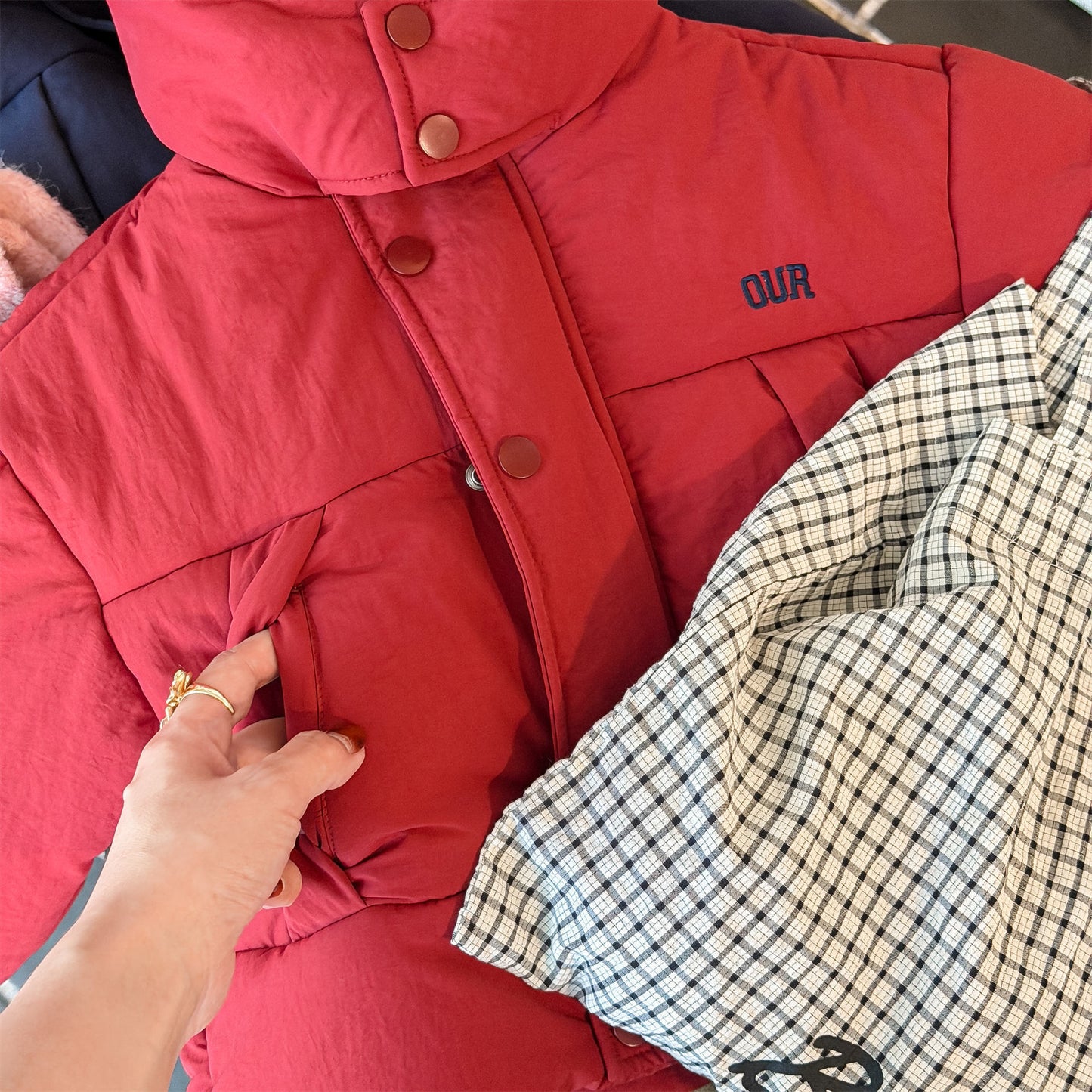 フーディパファージャケット 中綿ブルゾン コート【mh0011913】