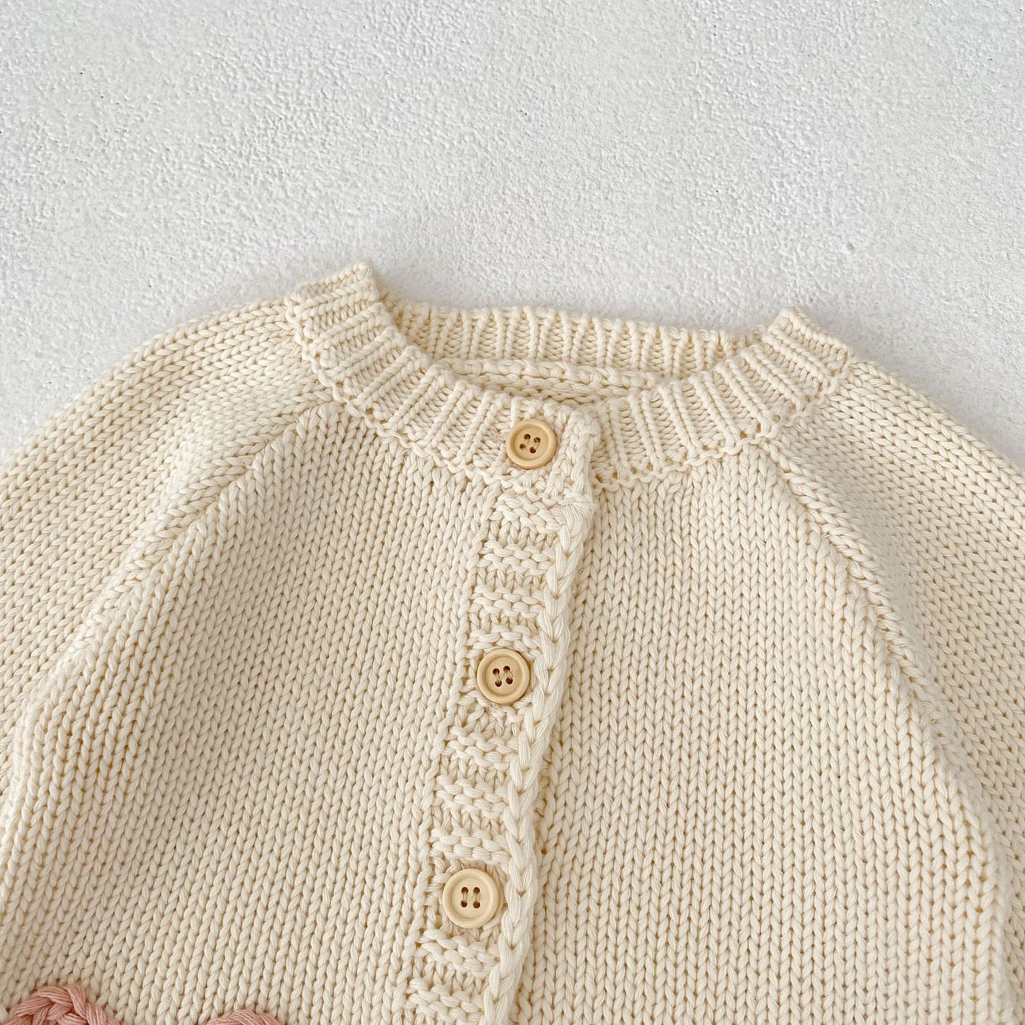 -ハートポケットニットカーディガン/ニット帽【mh0010845】 - mamahalo shop - カーディガン・パーカー -  べビー服 - 子供服 - 男の子 - 女の子