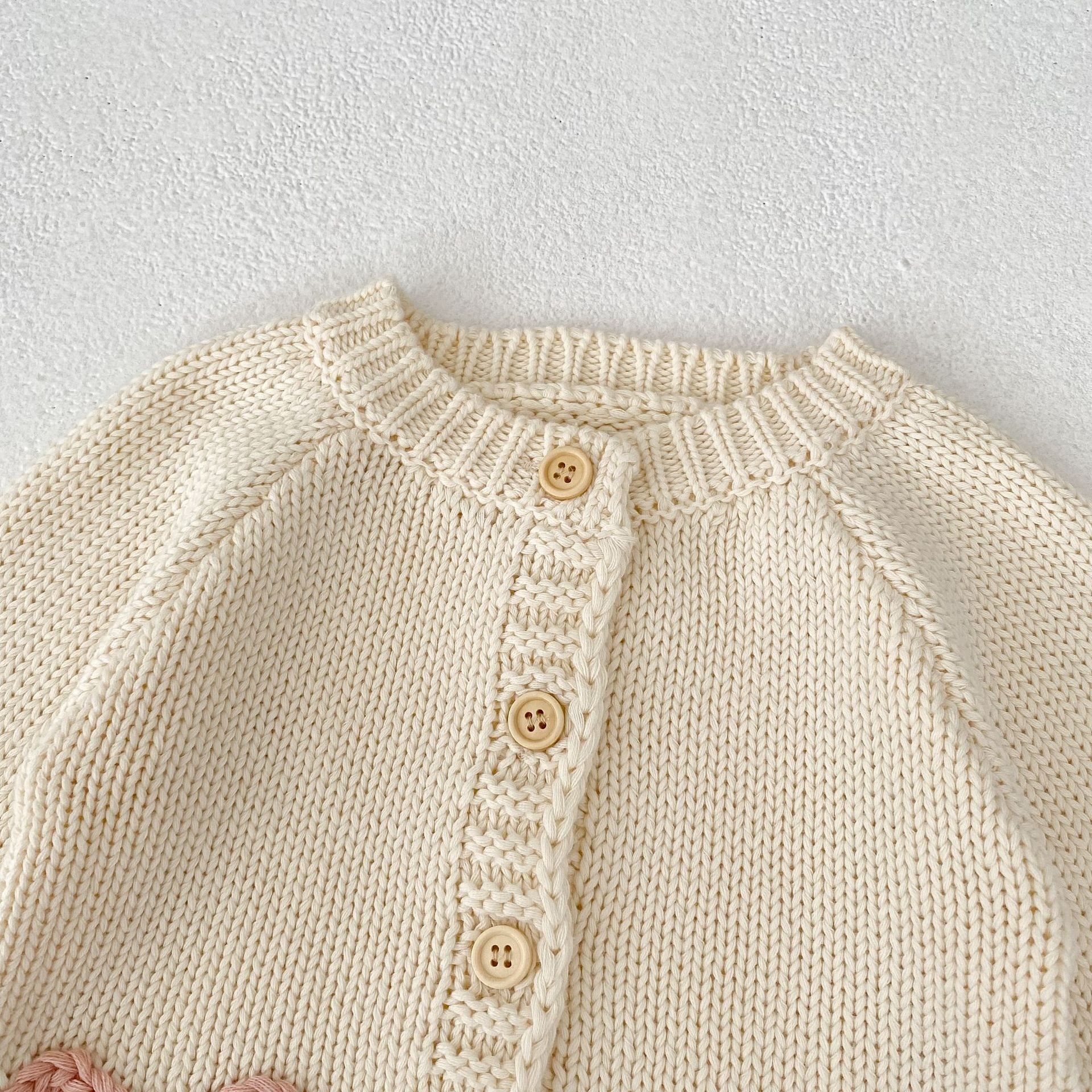 -ハートポケットニットカーディガン/ニット帽【mh0010845】 - mamahalo shop - カーディガン・パーカー -  べビー服 - 子供服 - 男の子 - 女の子