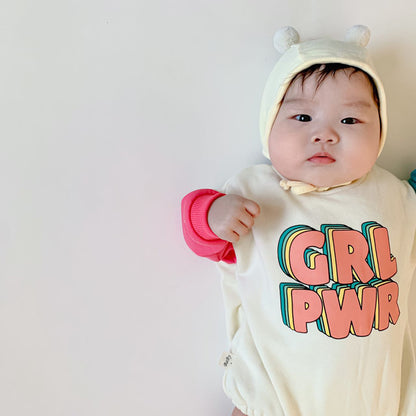 -☺︎ ベビー レターロゴ セットアップ ロンパース トレーナー リンク ママ お揃い コーデ - mamahalo shop - 長袖セットアップ -  べビー服 - 子供服 - 男の子 - 女の子