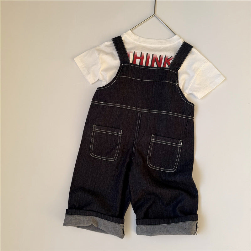 Back Letter Print Cotton Top ロゴ バックプリント半袖Tシャツ【mh0013642】