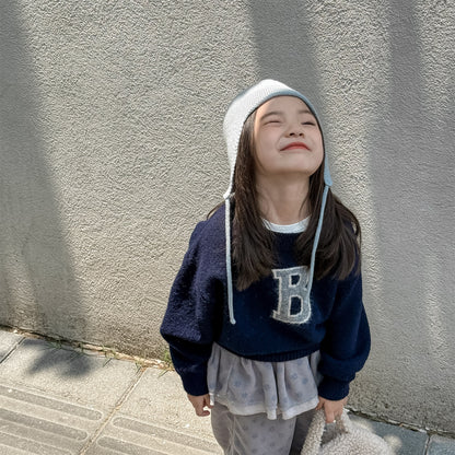 -ビッグワッペンニットセータープルオーバー【mh0010813】 - mamahalo shop - ニット・セーター -  べビー服 - 子供服 - 男の子 - 女の子